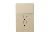 MG01E003 1 Gang Socket + 1 Gang 1 Way Illuminated Switch