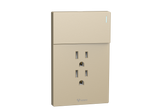 MG01E003 1 Gang Socket + 1 Gang 1 Way Illuminated Switch