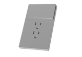 MG01E003 1 Gang Socket + 1 Gang 1 Way Illuminated Switch