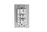 MG01E004 2 Gang Socket + 1 Gang 2 Way Illuminated Switch