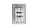 MG01E004 2 Gang Socket + 1 Gang 2 Way Illuminated Switch