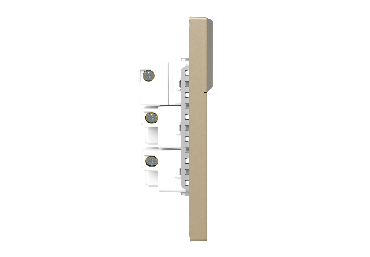 MG01E004 2 Gang Socket + 1 Gang 2 Way Illuminated Switch