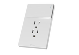 MG01E004 2 Gang Socket + 1 Gang 2 Way Illuminated Switch