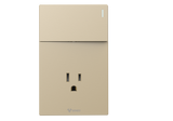 MG01E203 1 Gang Socket + 1 Gang 1 Way  Illuminated Switch