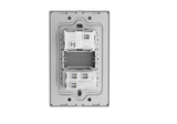 MG01E203 1 Gang Socket + 1 Gang 1 Way  Illuminated Switch