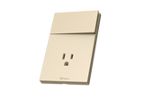 MG01E213 1 Gang Socket + 1 Gang 2 Way  Illuminated Switch