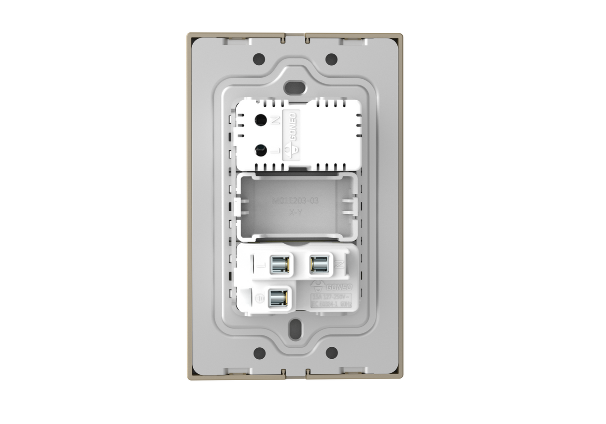 MG01E305 1 Gang Socket + 2 USB Set Switch