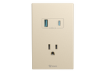 MG01E305 1 Gang Socket + 2 USB Set Switch