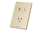 MG01E305 1 Gang Socket + 2 USB Set Switch