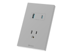 MG01E305 1 Gang Socket + 2 USB Set Switch