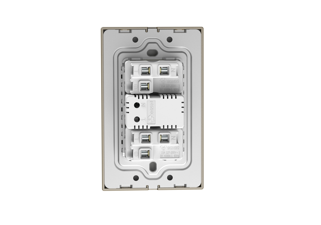 MG01E538 2 Gang Socket + 2 USB Set Switch