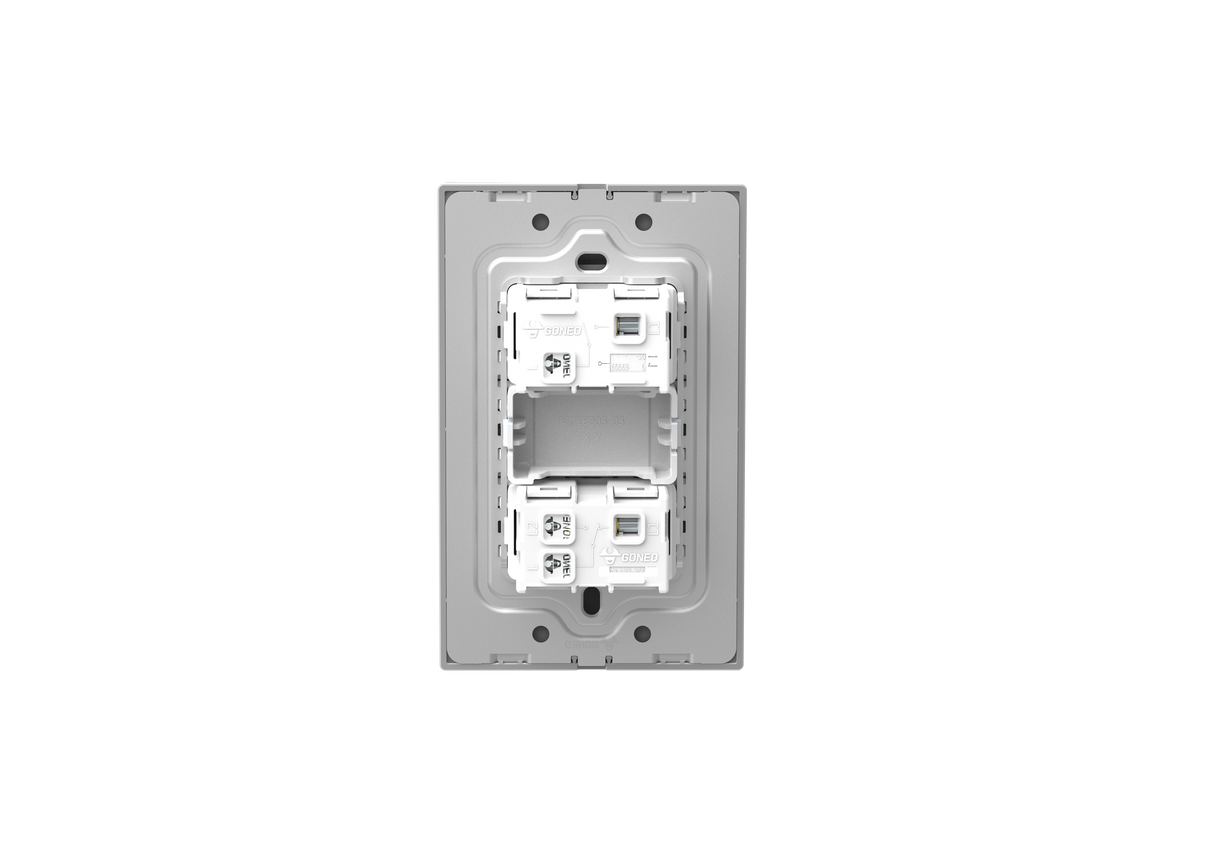MG01K001 1 Gang 1 Way + 1 Gang 2 Way Illuminated Switch