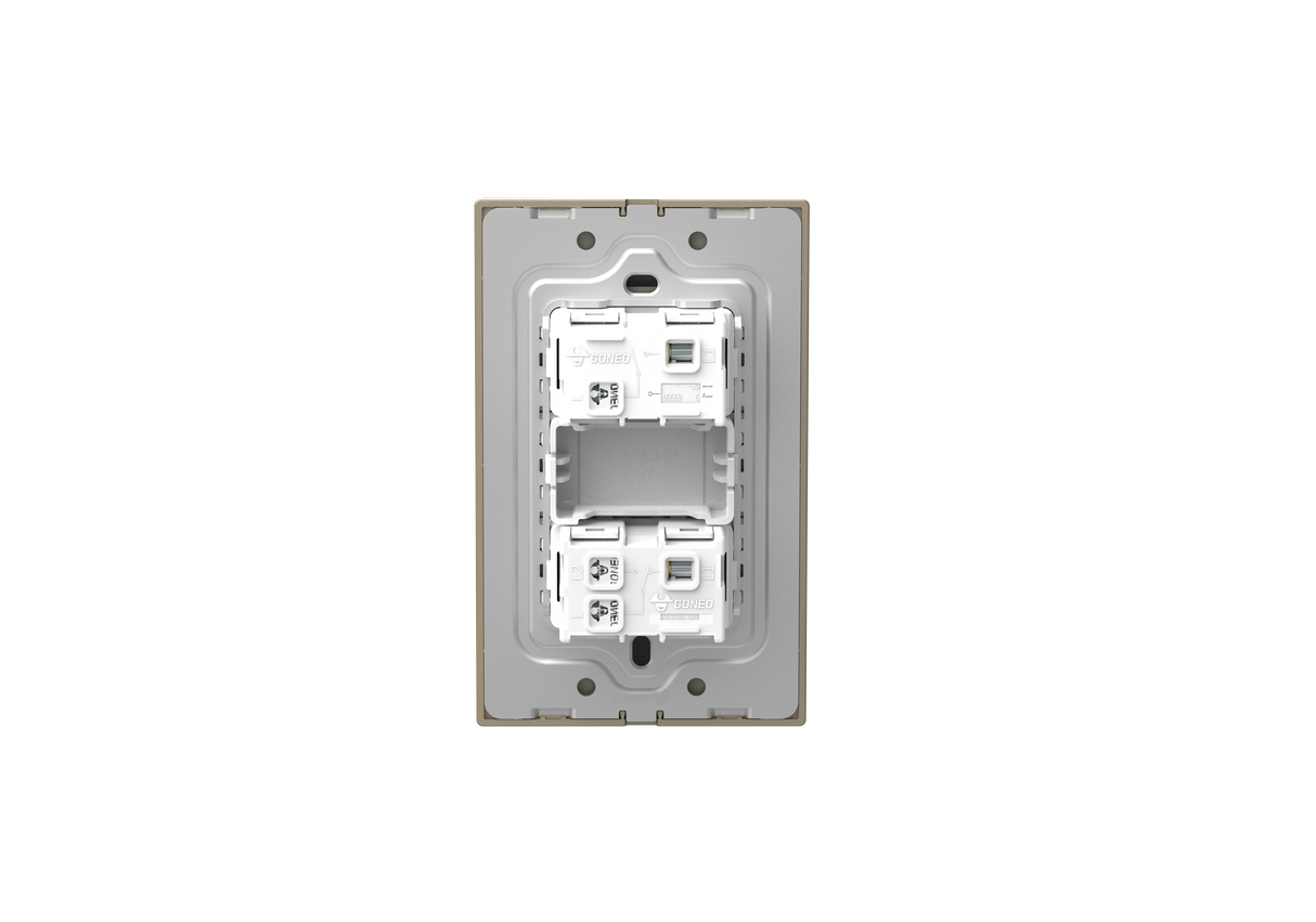 MG01K001 1 Gang 1 Way + 1 Gang 2 Way Illuminated Switch