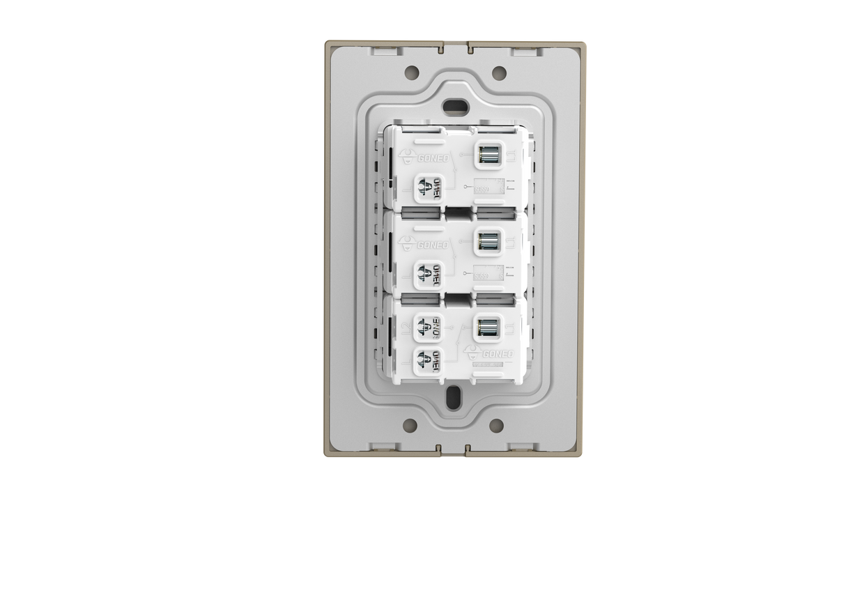 MG01K002 2 Gang 1 Way + 1 Gang 2 Way Illuminated Switch